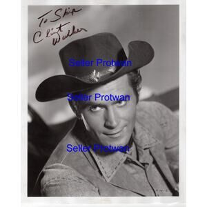 Clint Walker Autographed Signed 8x10 Photo from Cheyenne Warner Brothers Western